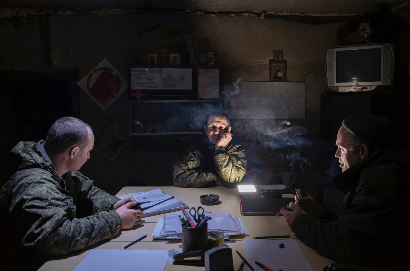 Guerre épaisse : l'Ukraine en guerre avec le Donbass <br> Série Ukraine : comment les « séparatistes » vivent la guerre contre eux ; 2019 © Guillaume Chauvin